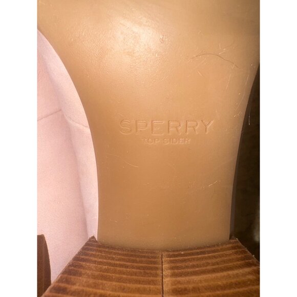 Sperry Seaport Penny Top-Side Loafers Pink Suede Leather Block Heel Preppy City - Picture 11 of 12